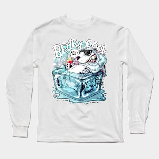 Beary cool Polar bear pun Long Sleeve T-Shirt